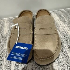 Birkenstock  Tan Suede mules